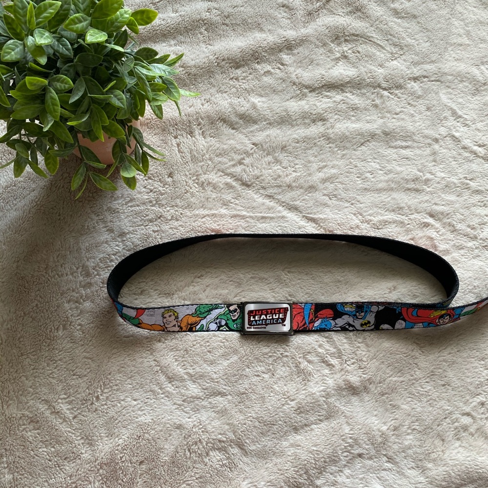 Justice League Buckle Belt